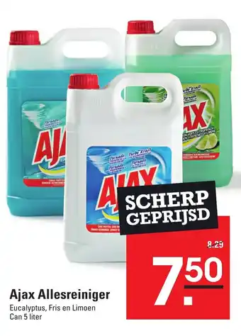 Sligro Ajax allesreiniger can 5 liter aanbieding