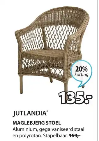 Jysk Jutlandia maglebjerg stoel aanbieding