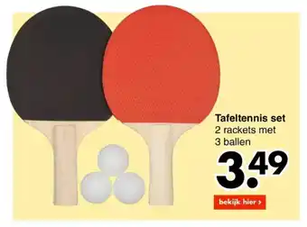 Wibra Tafeltennis set aanbieding