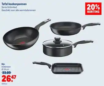 Makro Tefal koekenpan 24CM aanbieding