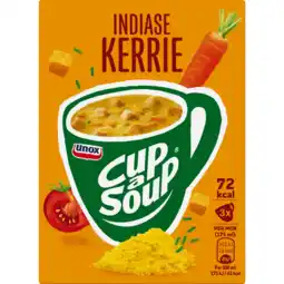 Jumbo Unox cup-a-soup indiase kerrie 3 x 175ml aanbieding