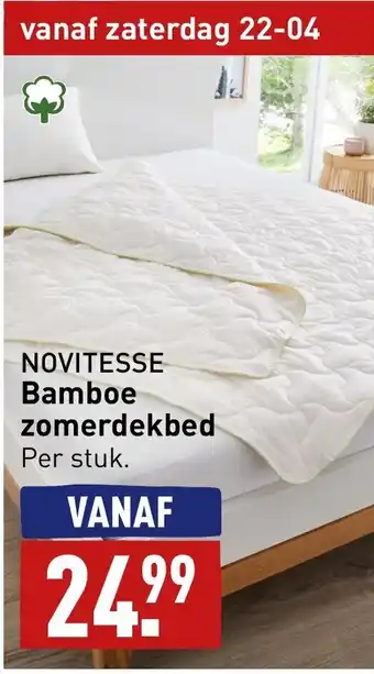 ALDI Novitesse bamboe zomerdekbed aanbieding