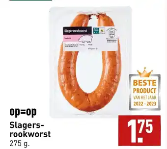 ALDI Slagers- rookworst 275g aanbieding