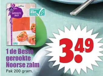 Dirk Gerookte Noorse zalm 200g aanbieding