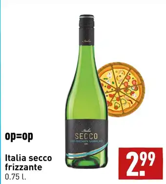 ALDI Italia secco frizzante 0.75 liter aanbieding