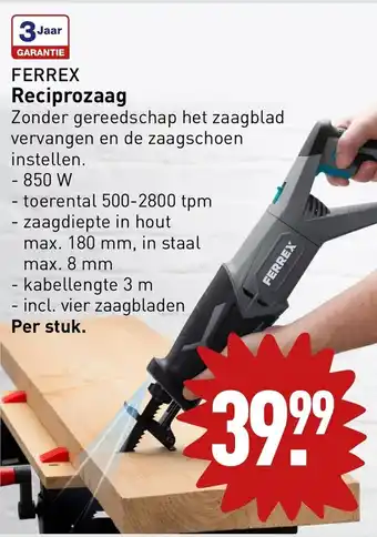 ALDI Ferrex reciprozaag aanbieding