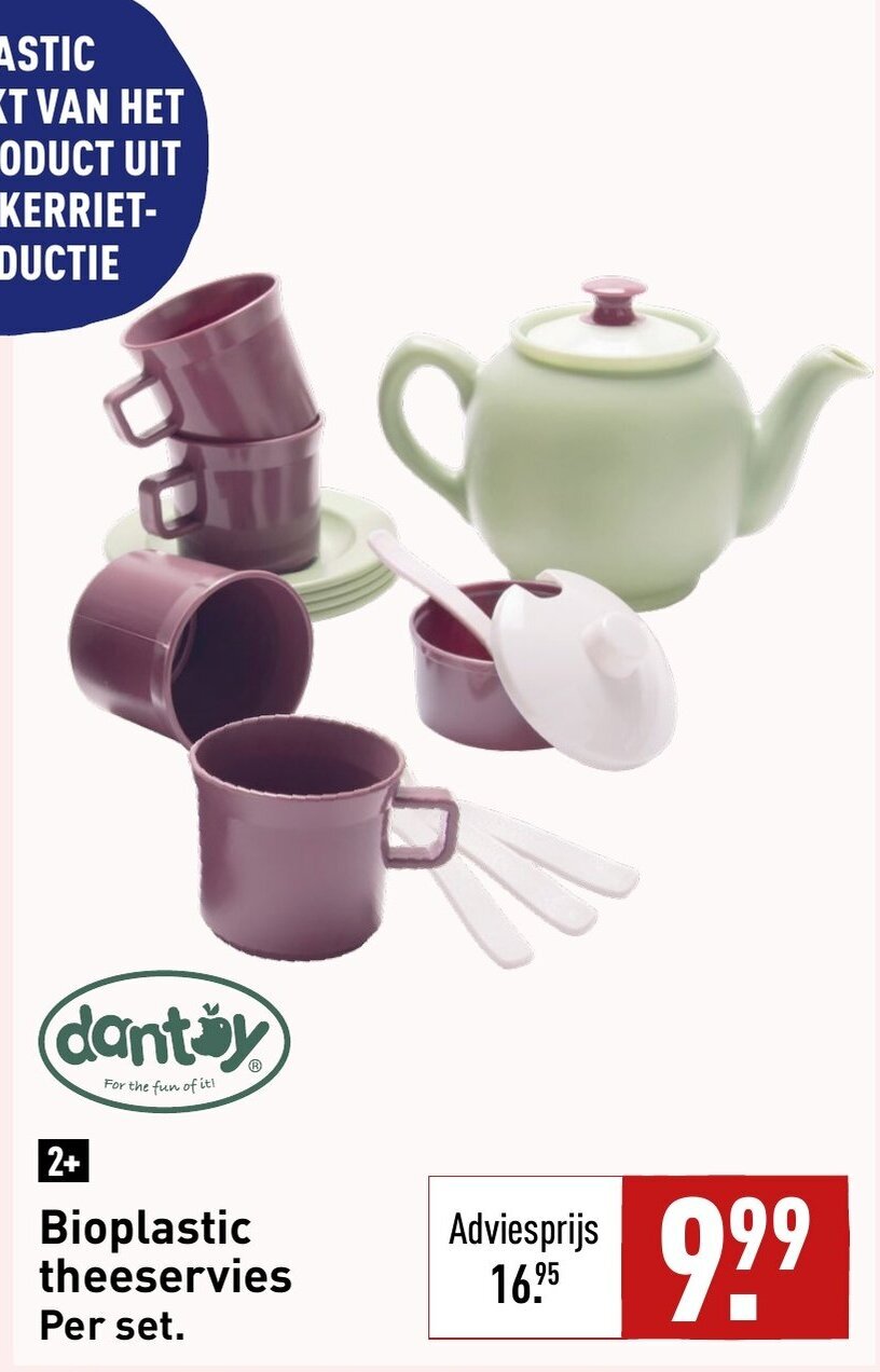 Bioplastic theeservies aanbieding bij ALDI