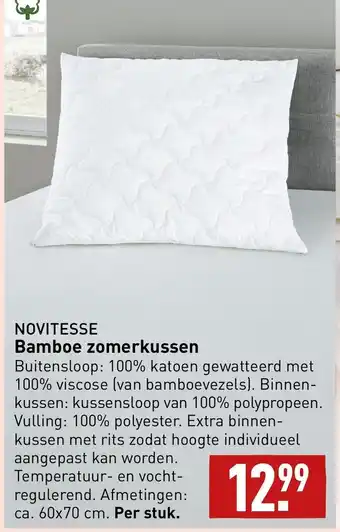 ALDI Novitesse bamboe zomerkussen aanbieding