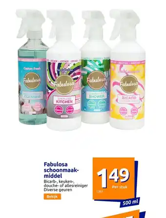 Action Fabulosa schoonmaak-middel 500ml aanbieding