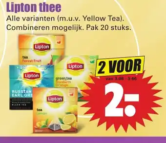 Dirk Lipton thee 2*20st aanbieding