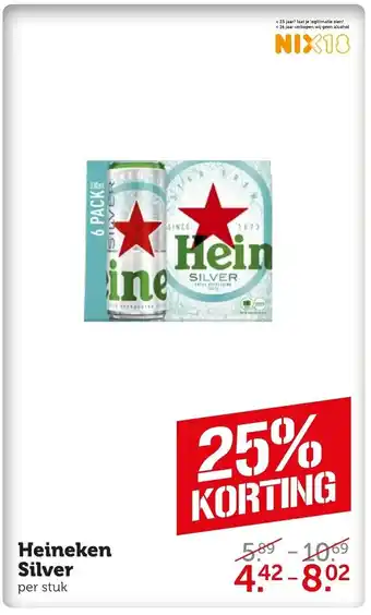 Coop Heineken silver aanbieding