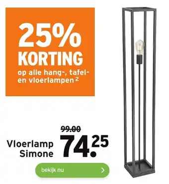 GAMMA Vloerlamp simone aanbieding