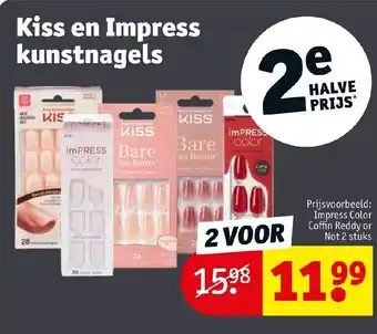 Kruidvat Kiss en impress kunstnagels aanbieding