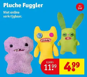 Kruidvat Pluche fuggler aanbieding