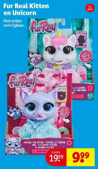 Kruidvat Fur Real kitten en unicorn aanbieding