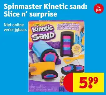 Kruidvat Spinmaster kinetic sand: slice n'surprise aanbieding