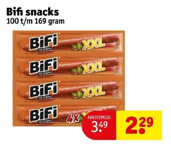 Kruidvat Bifi snacks aanbieding