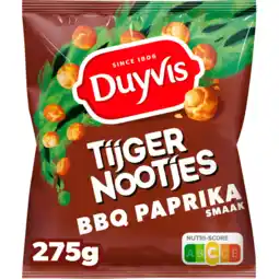 Jumbo Duyvis tijgernootjes bbq paprika 275gr aanbieding