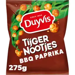 Jumbo Duyvis tijgernootjes bbq paprika 275gr aanbieding