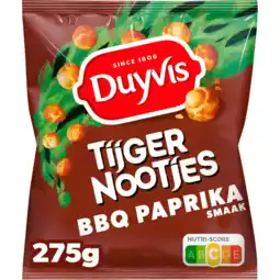 Jumbo Duyvis tijgernootjes bbq paprika 275gr aanbieding