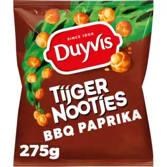 Jumbo Duyvis tijgernootjes bbq paprika 275gr aanbieding