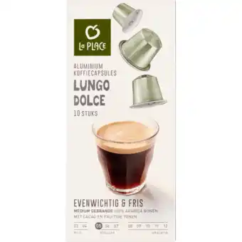 Jumbo La place koffiecups lungo dolce 10 stuks aanbieding