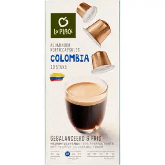 Jumbo La place koffiecups colombia 10 stuks aanbieding