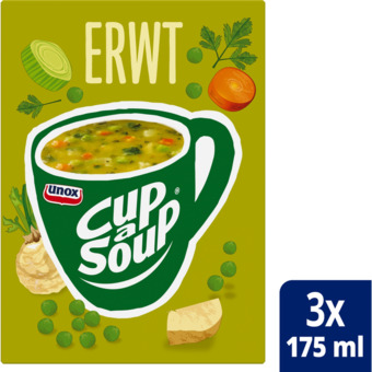 Jumbo Unox cup-a-soup erwt 3 x 175ml aanbieding