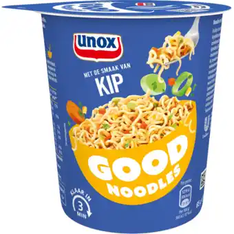 Jumbo Unox good noodles cup kip 65g aanbieding