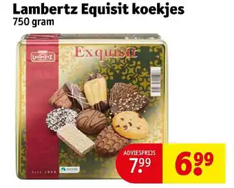 Kruidvat Lambertz equisit koekjes 750 gram aanbieding