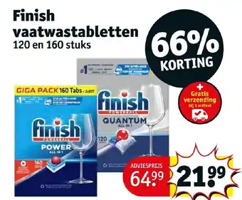 Kruidvat Finish vaatwastabletten aanbieding