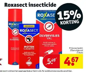 Kruidvat Roxasect zilvervisjes aanbieding