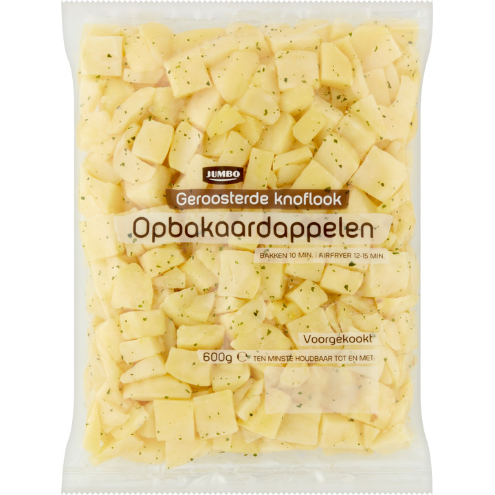 Jumbo geroosterde knoflook opbakaardappelen 600g aanbieding bij Jumbo