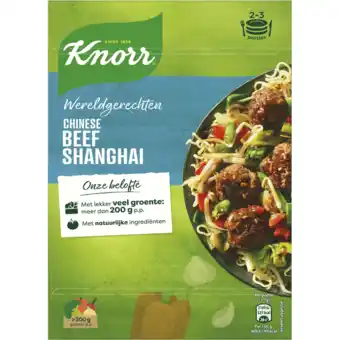 Jumbo Knorr wereldgerechten maaltijdpakket chinese beef shanghai 242g aanbieding