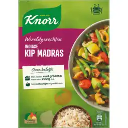 Jumbo Knorr wereldgerechten maaltijdpakket indiase kip madras 326g aanbieding