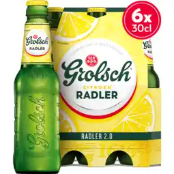 Jumbo Grolsch radler citroen flessen 6 x 300ml aanbieding