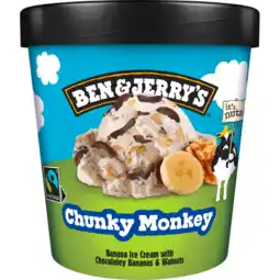 Jumbo Ben & jerry's ijs chunky monkey dessert pint - 465ml aanbieding