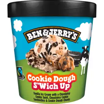 Jumbo Ben & jerry's ijs cookie dough s'wich up pint - 465ml aanbieding