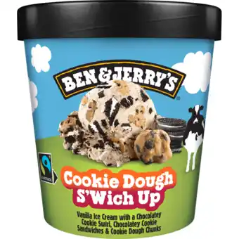 Jumbo Ben & jerry's ijs cookie dough s'wich up pint - 465ml aanbieding