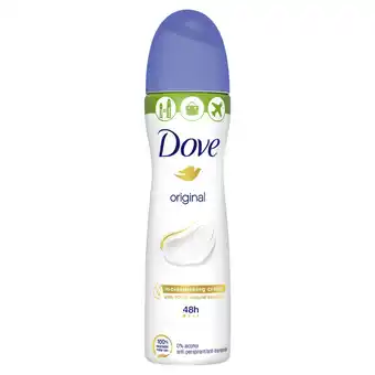 Jumbo Dove anti-transpirant deodorant spray original 75ml aanbieding