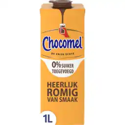 Jumbo Chocomel 0% suiker toegevoegd 1l aanbieding