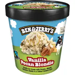 Jumbo Ben & jerry's ijs vanille pecan blondie pint - 465ml aanbieding