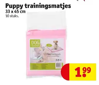 Kruidvat Puppy trainingsmatjes 33x34 cm 10 stuks aanbieding