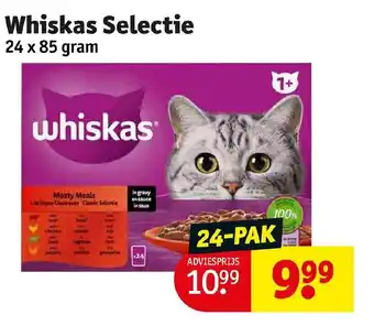 Kruidvat Whiskas Selectie 24x85 gram aanbieding