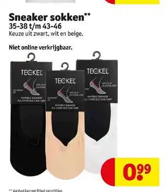 Kruidvat Sneaker sokken** aanbieding