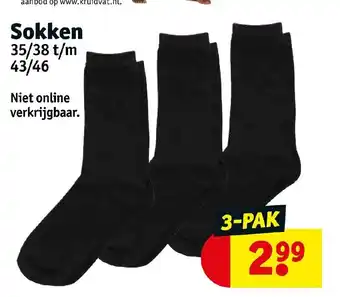 Kruidvat Sokken 3-pak aanbieding