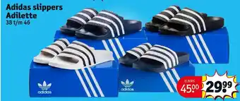 Kruidvat Adidas slippers Adilette aanbieding