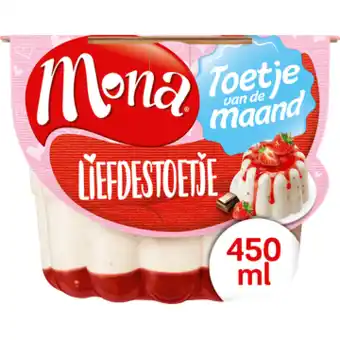 Jumbo Mona toetje van de maand april: koningstoetje 1 x 450ml aanbieding