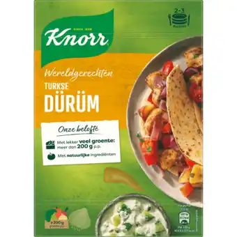 Jumbo Knorr wereldgerechten maaltijdpakket turkse dürüm 198g aanbieding