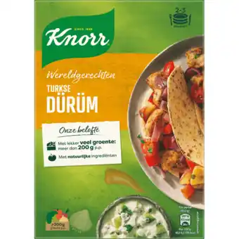 Jumbo Knorr wereldgerechten maaltijdpakket turkse dürüm 198g aanbieding